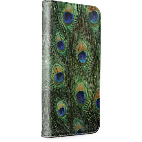 Peacock iPhone 15 Pro Folio Case